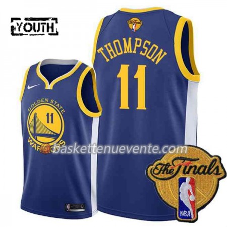 Maillot Basket Golden State Warriors Klay Thompson 11 2018 NBA Finals Nike Bleu Swingman - Enfant